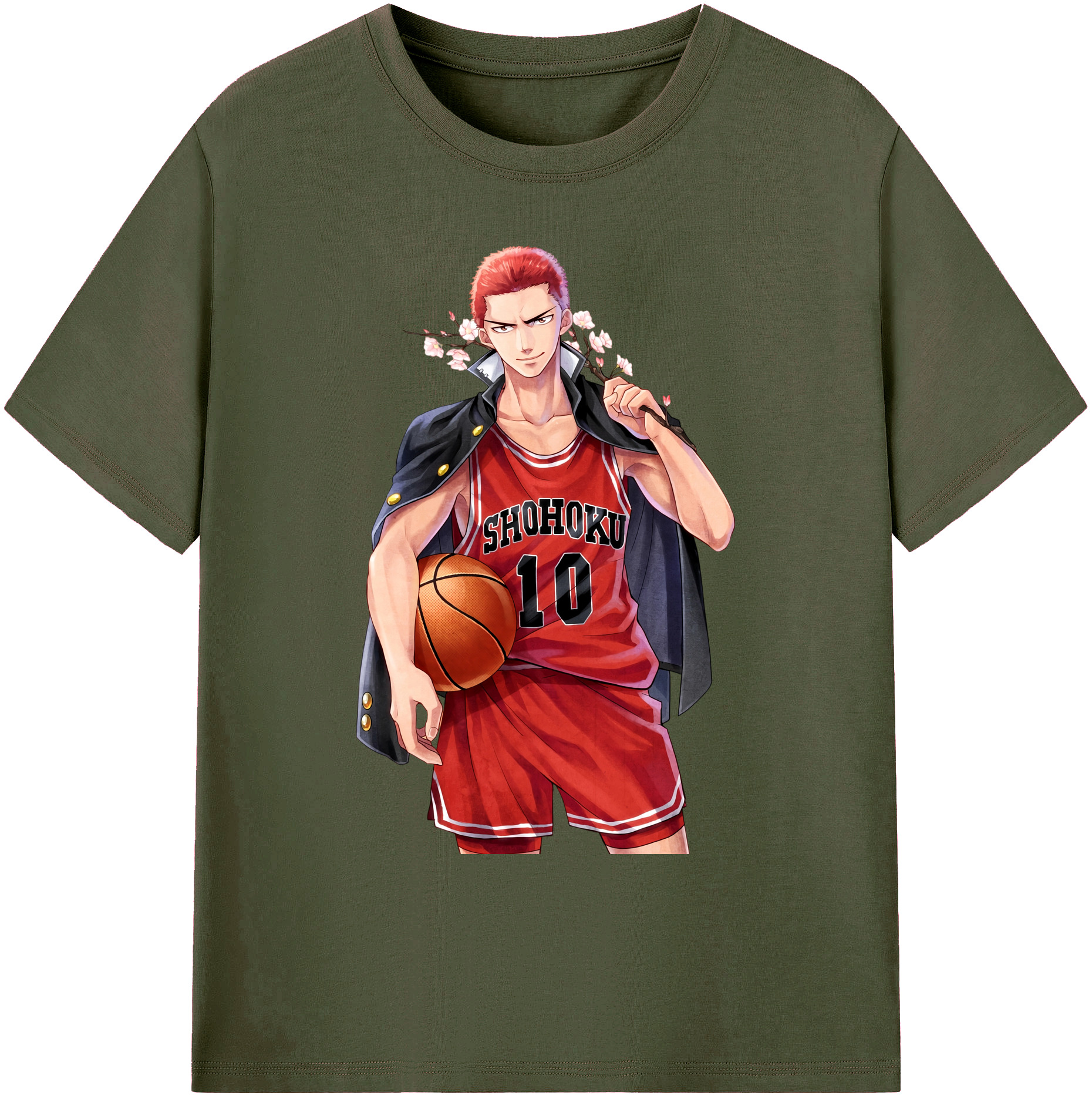 （画像用） SLAM DUNK／スラムダンク 綿100％ メンズ半袖Tシャツ｜肌触りやわらか＆通気性